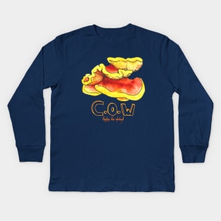 Chicken Of The Woods Kids Long Sleeve T-Shirt